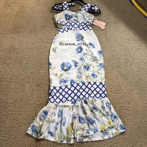 alice mccall flower girl midi strap dress